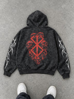Skull Brand – Hoodie – flat-lay | Berserk