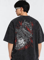 Guts Helm Portrait – T-Shirt – model shot | Berserk