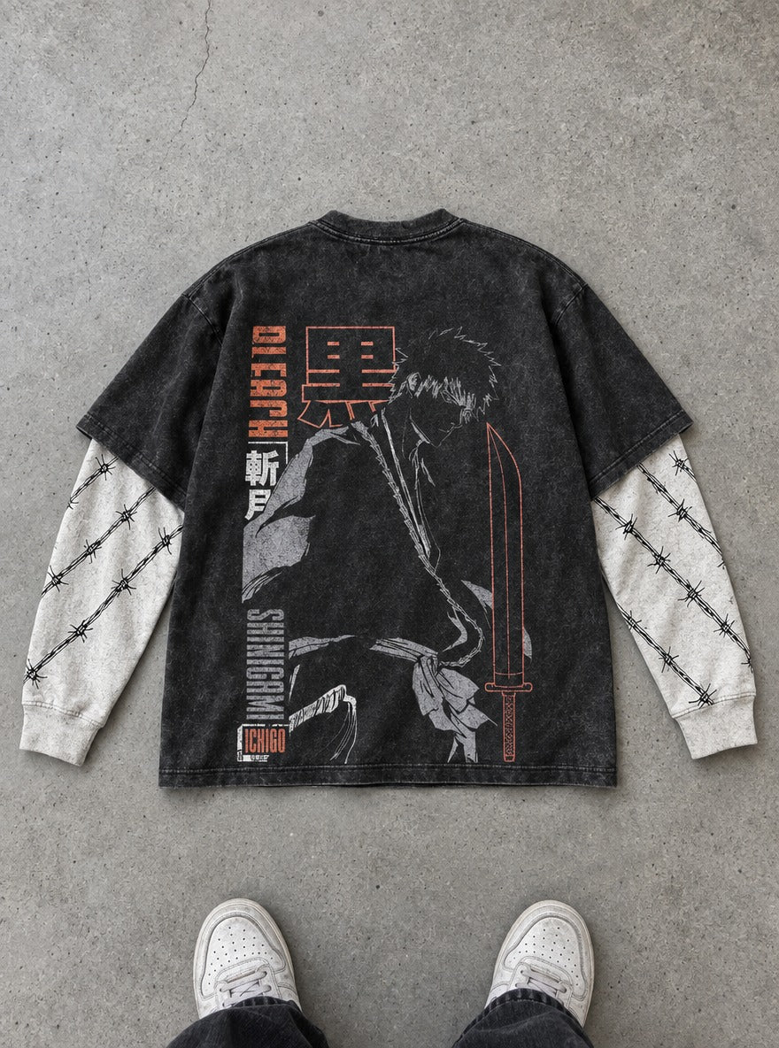 Soul Reaper Ichigo – Double Sleeves – flat-lay | Bleach