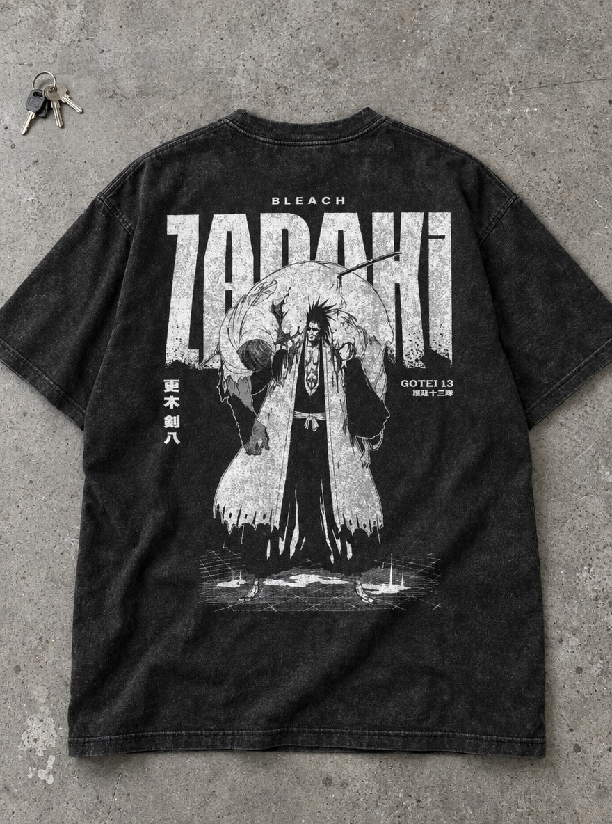 Zaraki Captain – T-Shirt – flat-lay | Bleach