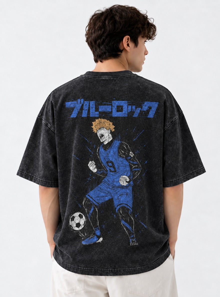Fiery Nine – T-Shirt – model shot | Blue Lock