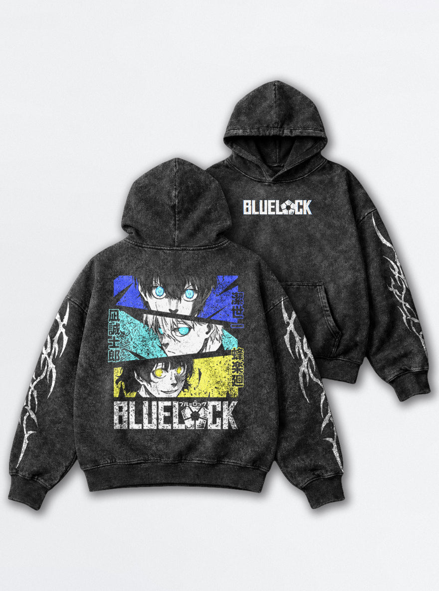 Manga Triad – Hoodie – mockup | Blue Lock