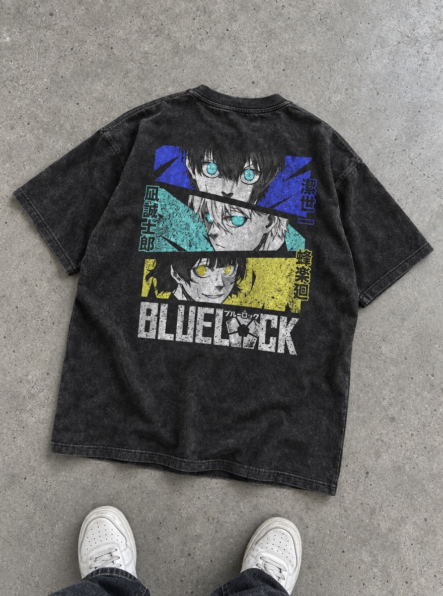Manga Triad – T-Shirt – flat-lay | Blue Lock