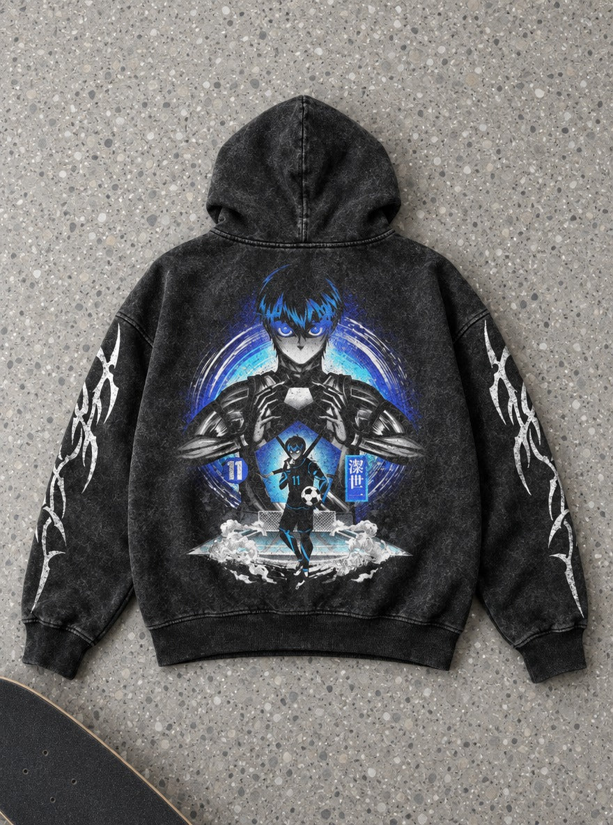 Nagi Giant – Hoodie – flat-lay | Blue Lock
