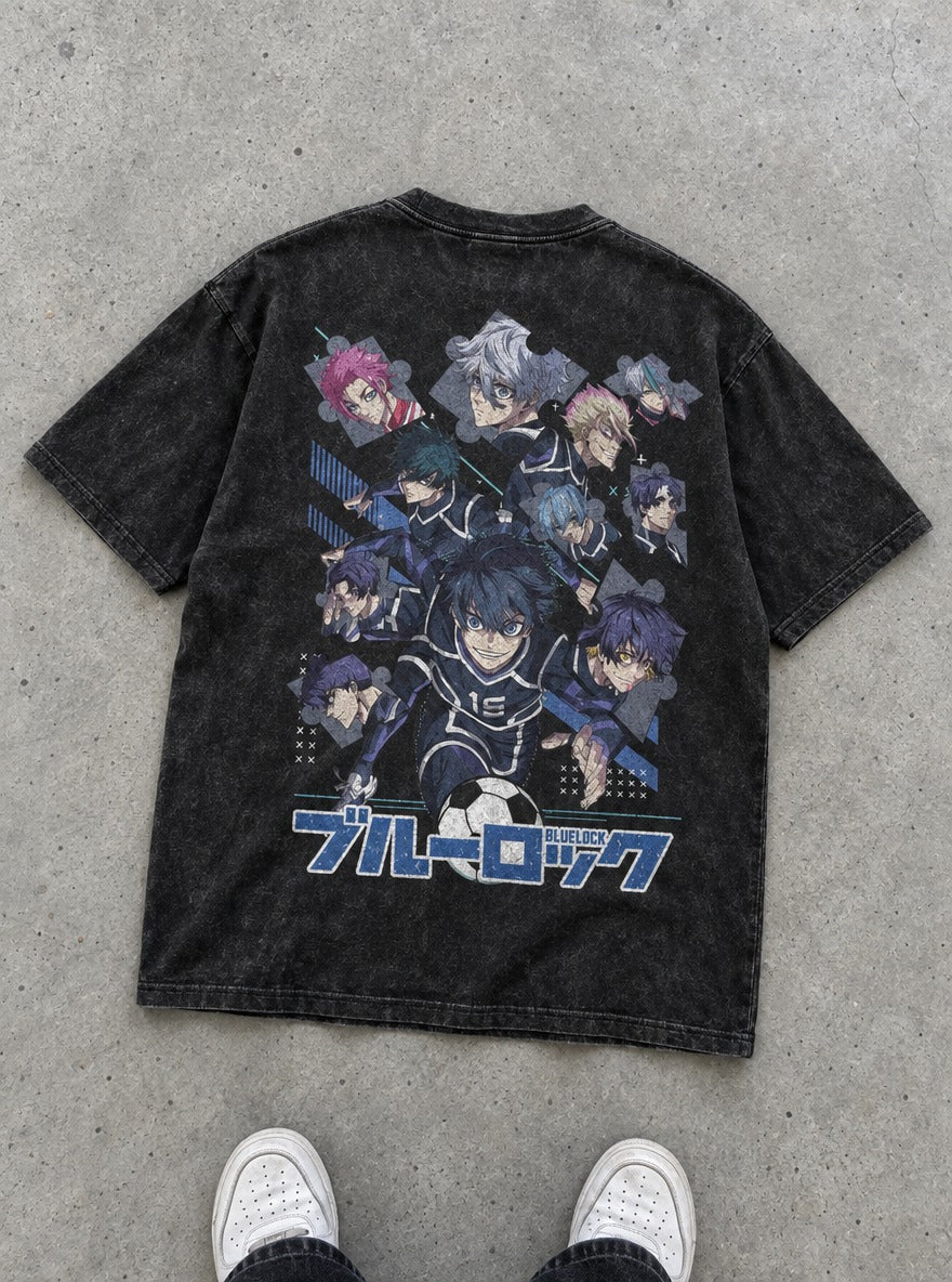 Puzzle Charge – T-Shirt – flat-lay | Blue Lock