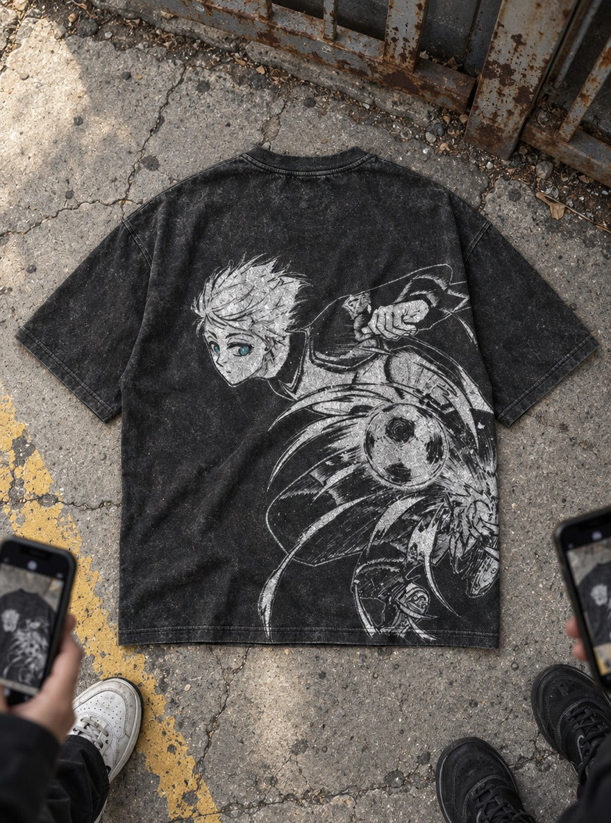 Sky Bicycle – T-Shirt – flat-lay | Blue Lock