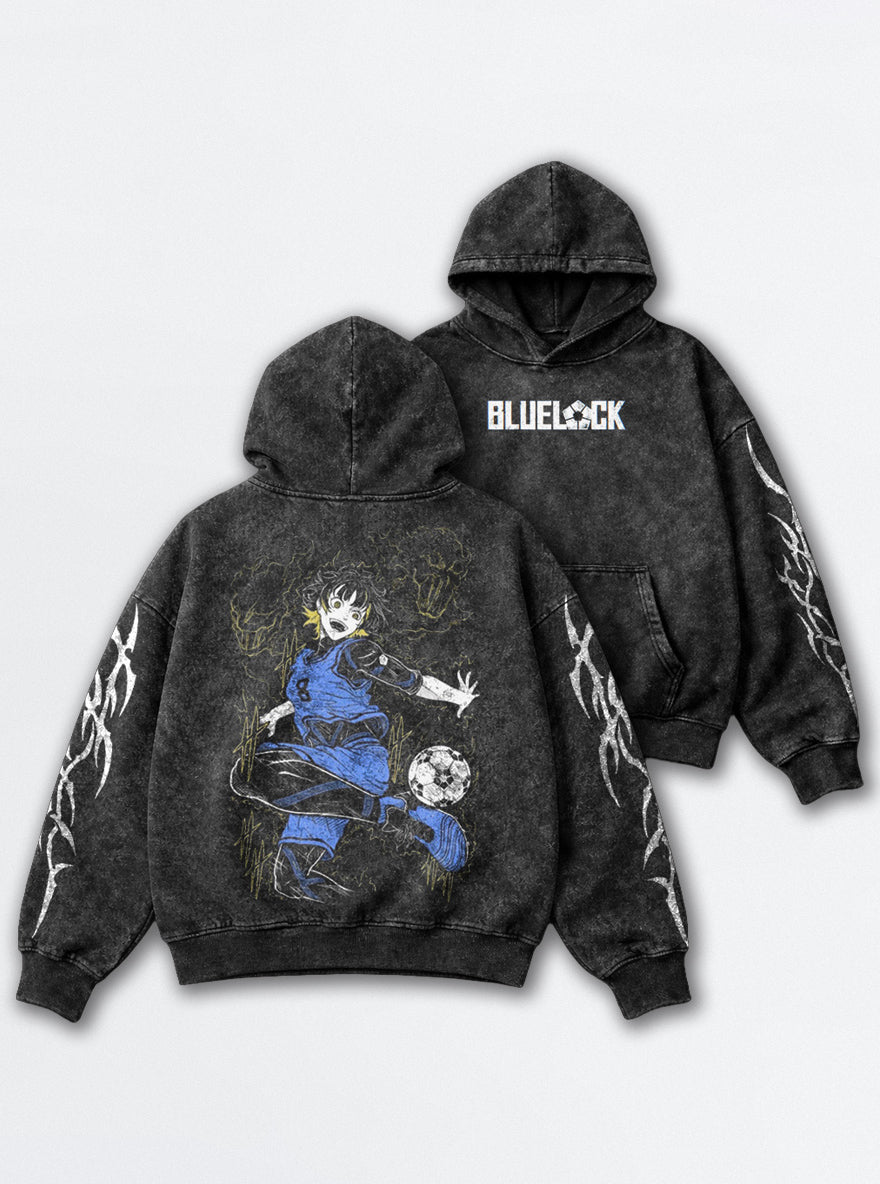 Yellow Flash – Hoodie – mockup | Blue Lock