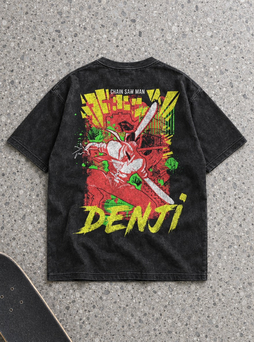 Denji Splash – T-Shirt – flat-lay | Chainsaw Man