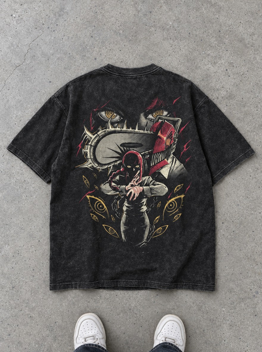 Makima's Leash – T-Shirt – flat-lay | Chainsaw Man