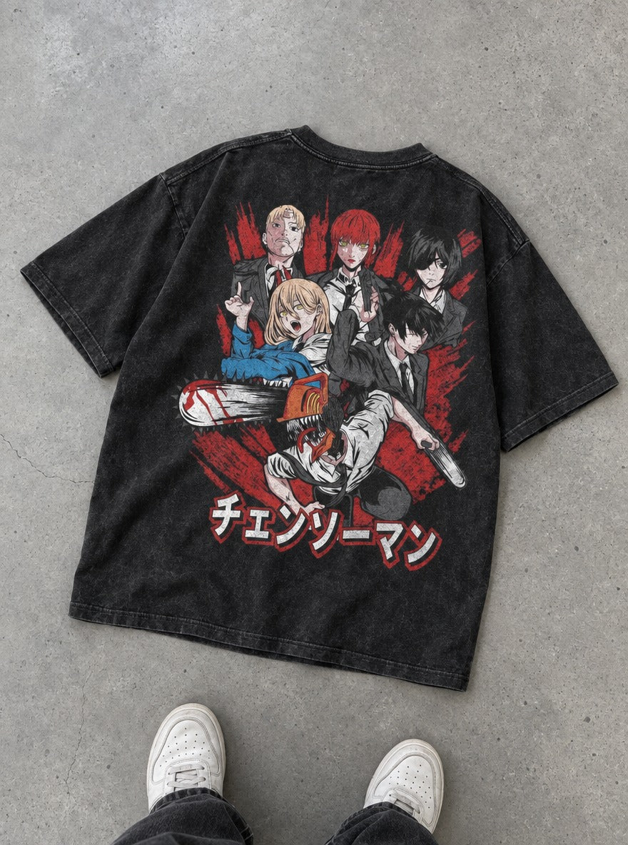 Public Safety Squad – T-Shirt – flat-lay | Chainsaw Man