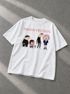 Danda Friends – White Tee – flat-lay | Dandadan