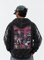 Aira & Acro Silky – Hoodie – model shot | Dandadan