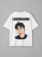 Looxmaxxing – White Tee – mockup | Dandadan
