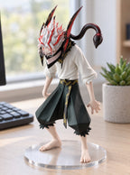 Okarun Transformed Figure – on a desk | Dandadan