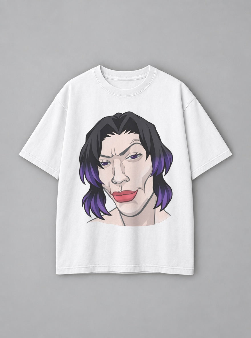 Big Lips Shinobu – White Tee – mockup | Demon Slayer