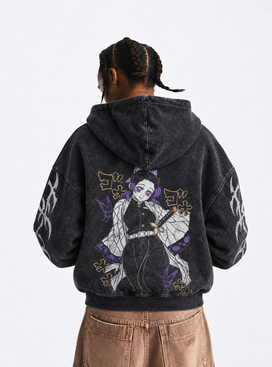Insect Hashira – Hoodie – model shot | Demon Slayer