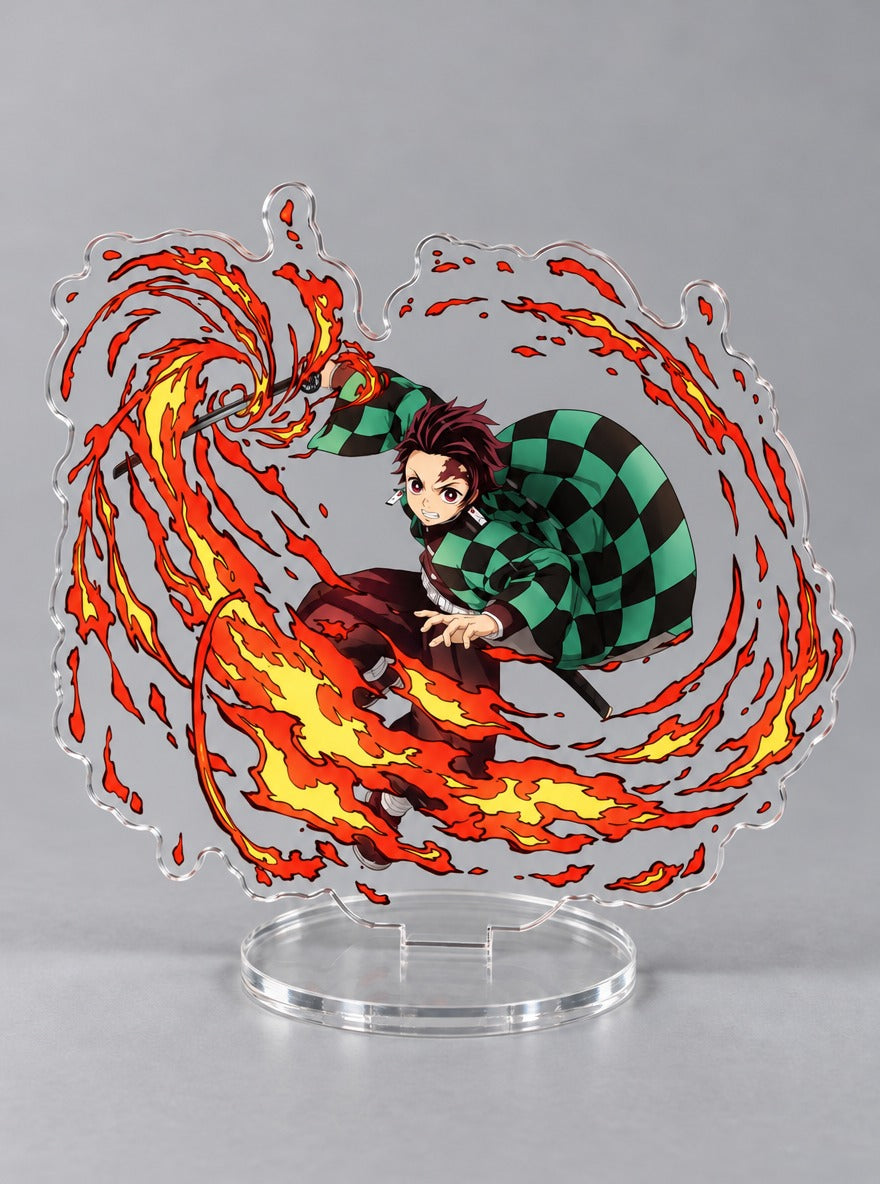 Breathing Style Acrylic Stand – Tanjiro Flame Dance – stand | Demon Slayer