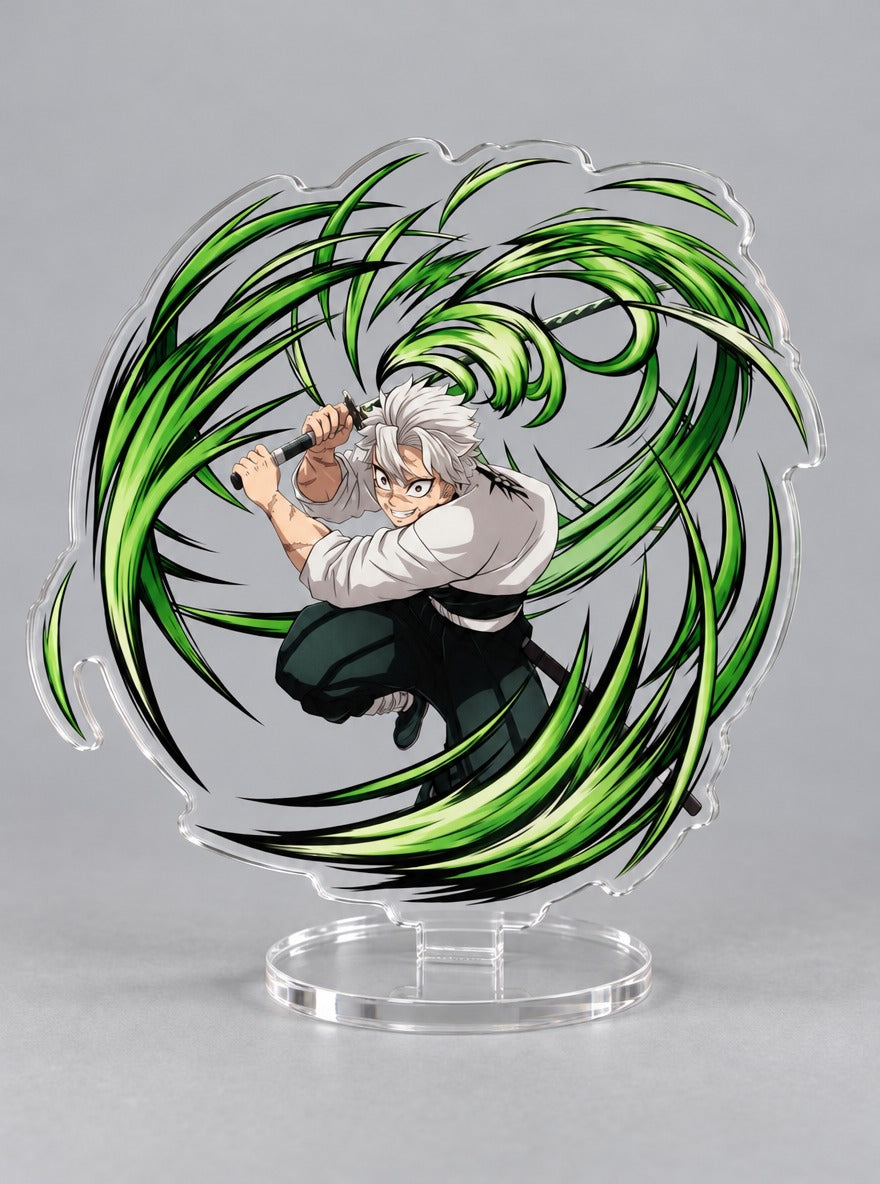 Breathing Style Acrylic Stand – Sanemi Gale – stand | Demon Slayer