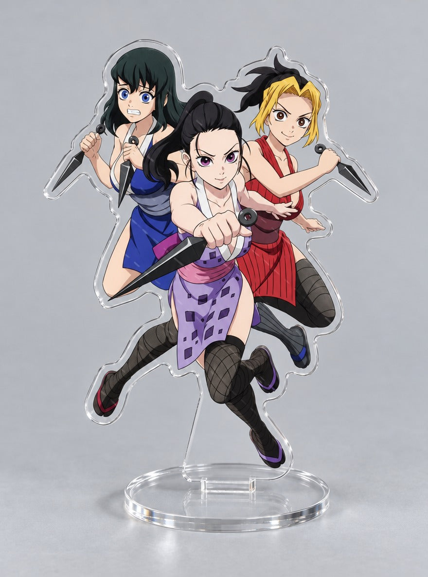 Breathing Style Acrylic Stand – Tengen's Wives – stand | Demon Slayer
