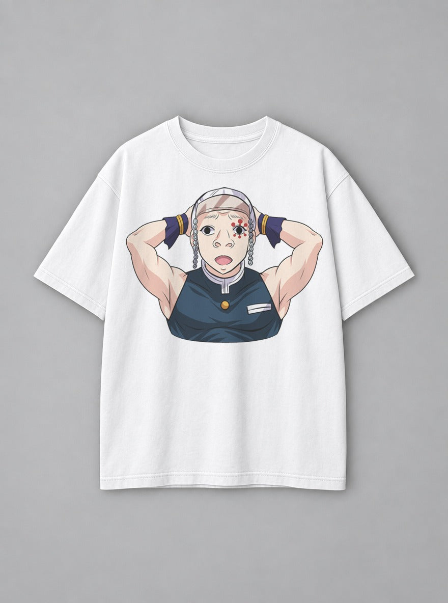 Granny Tengen – White Tee – mockup | Demon Slayer