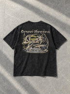 Gyomei Himejima – Black T-Shirt – flat-lay | Demon Slayer