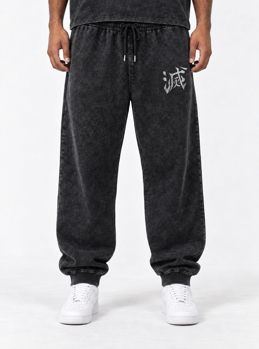 Hashira Logo Joggers – Hashira Logo Joggers – model shot | Demon Slayer