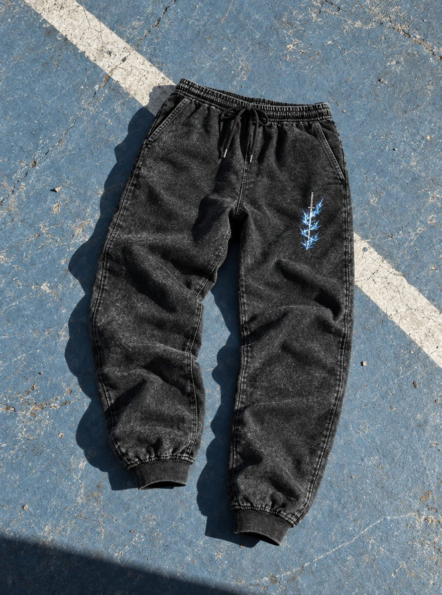 Inosuke Logo Joggers – Inosuke Logo Joggers – flat-lay | Demon Slayer