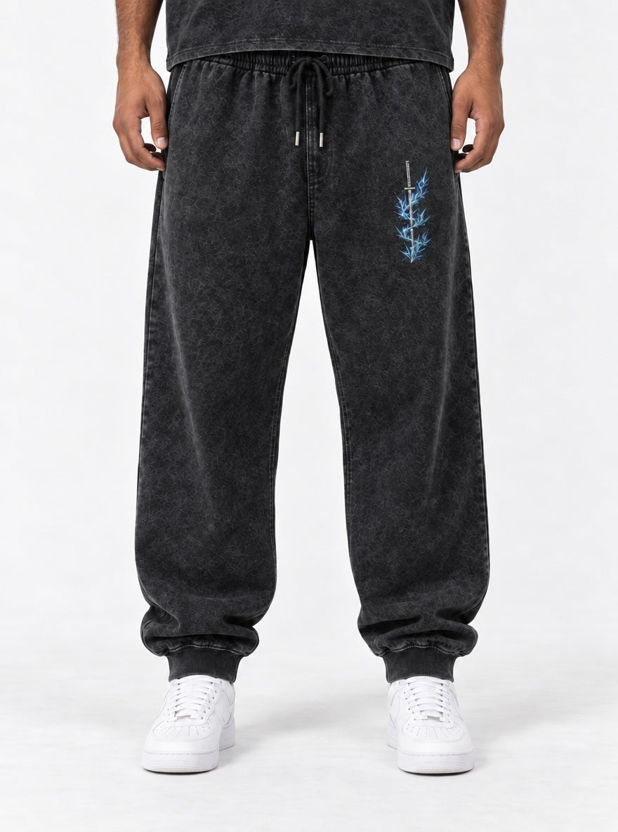 Inosuke Logo Joggers – Inosuke Logo Joggers – model shot | Demon Slayer