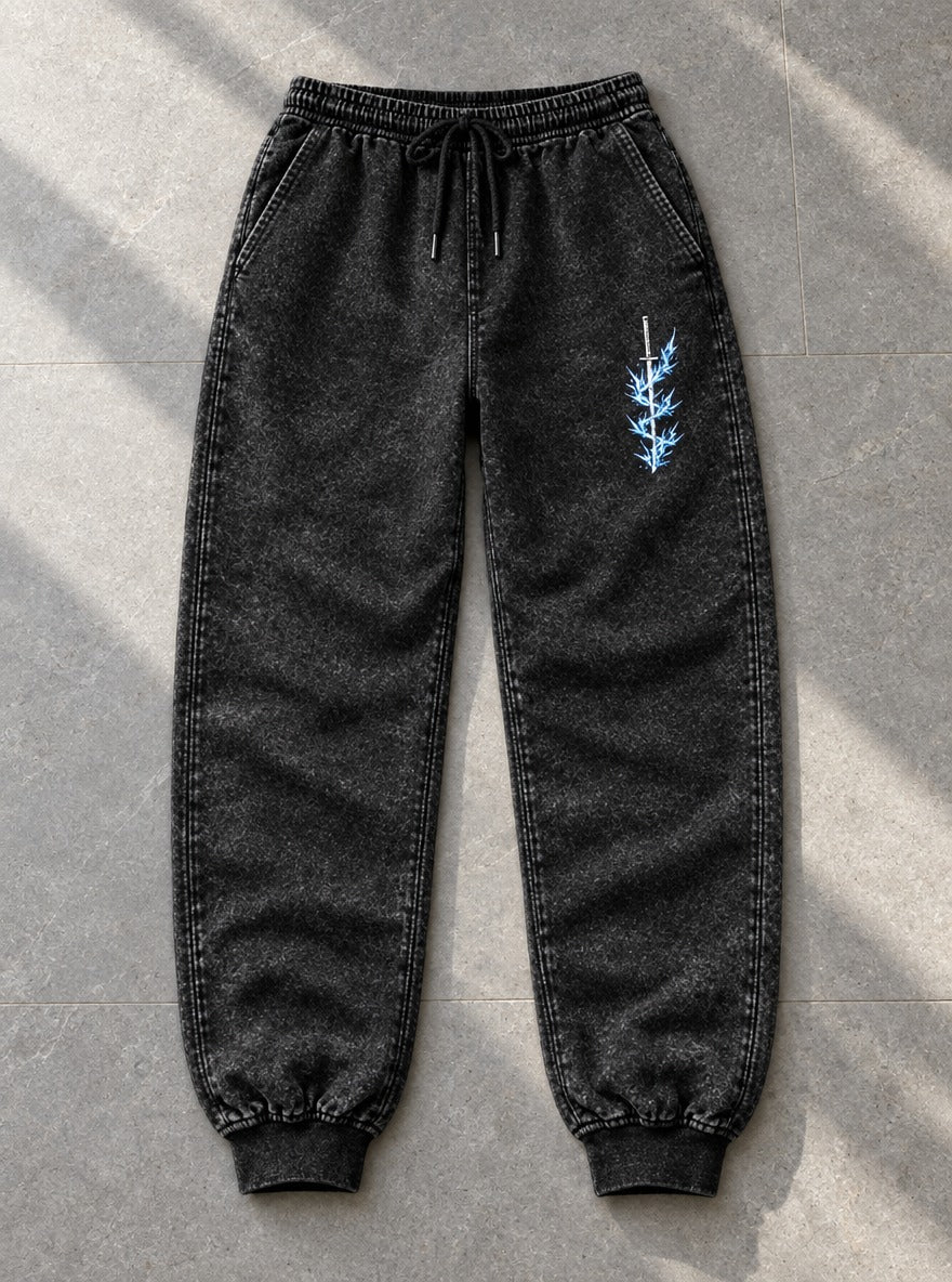 Inosuke Logo Joggers – Inosuke Logo Joggers – flat-lay | Demon Slayer