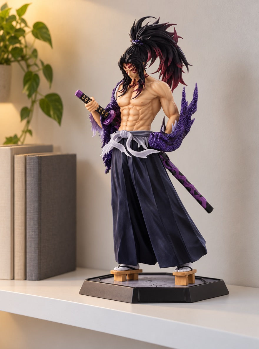 Kokushibo Upper Moon One Figure – on a display shelf | Demon Slayer