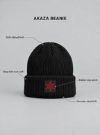 Slayer Crest Beanie 4-Pack – Black – Akaza – details | Demon Slayer