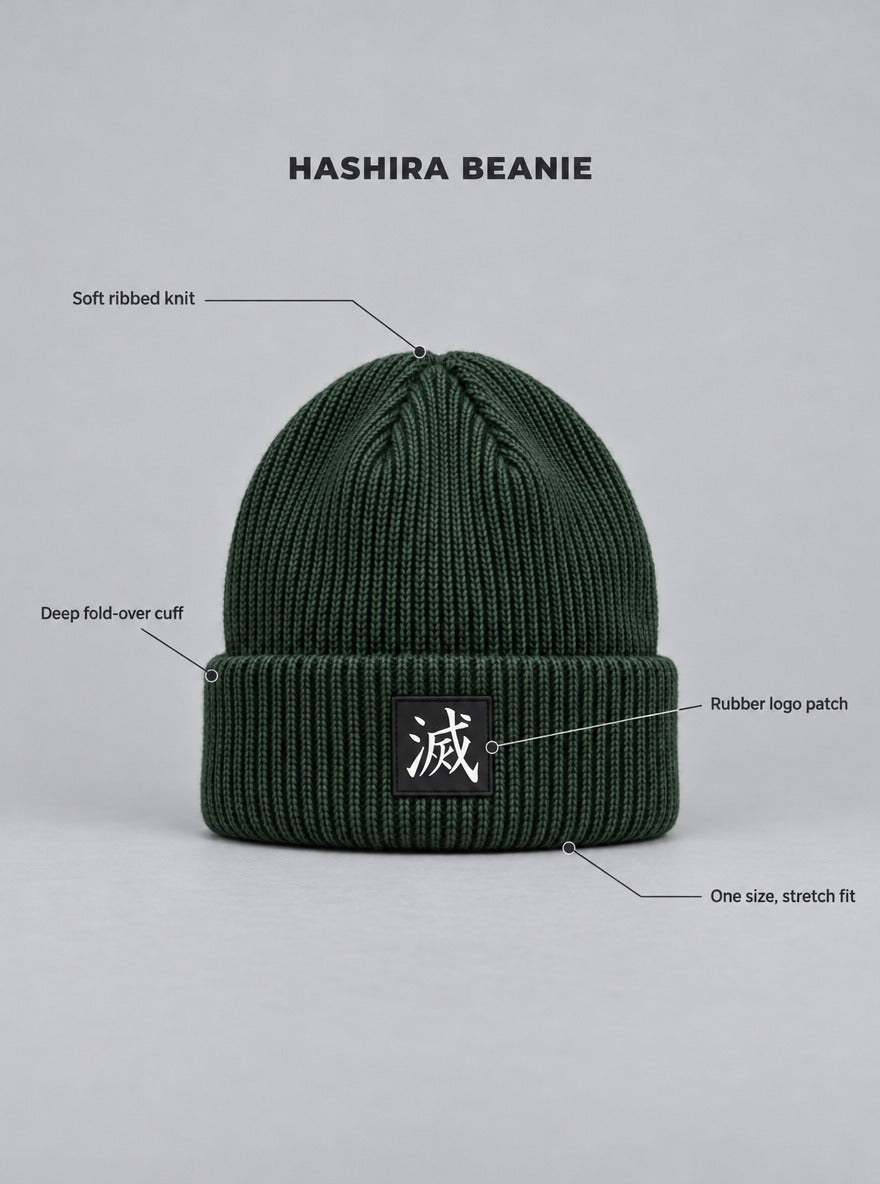 Slayer Crest Beanie 4-Pack – Green – Slayer Corps – details | Demon Slayer
