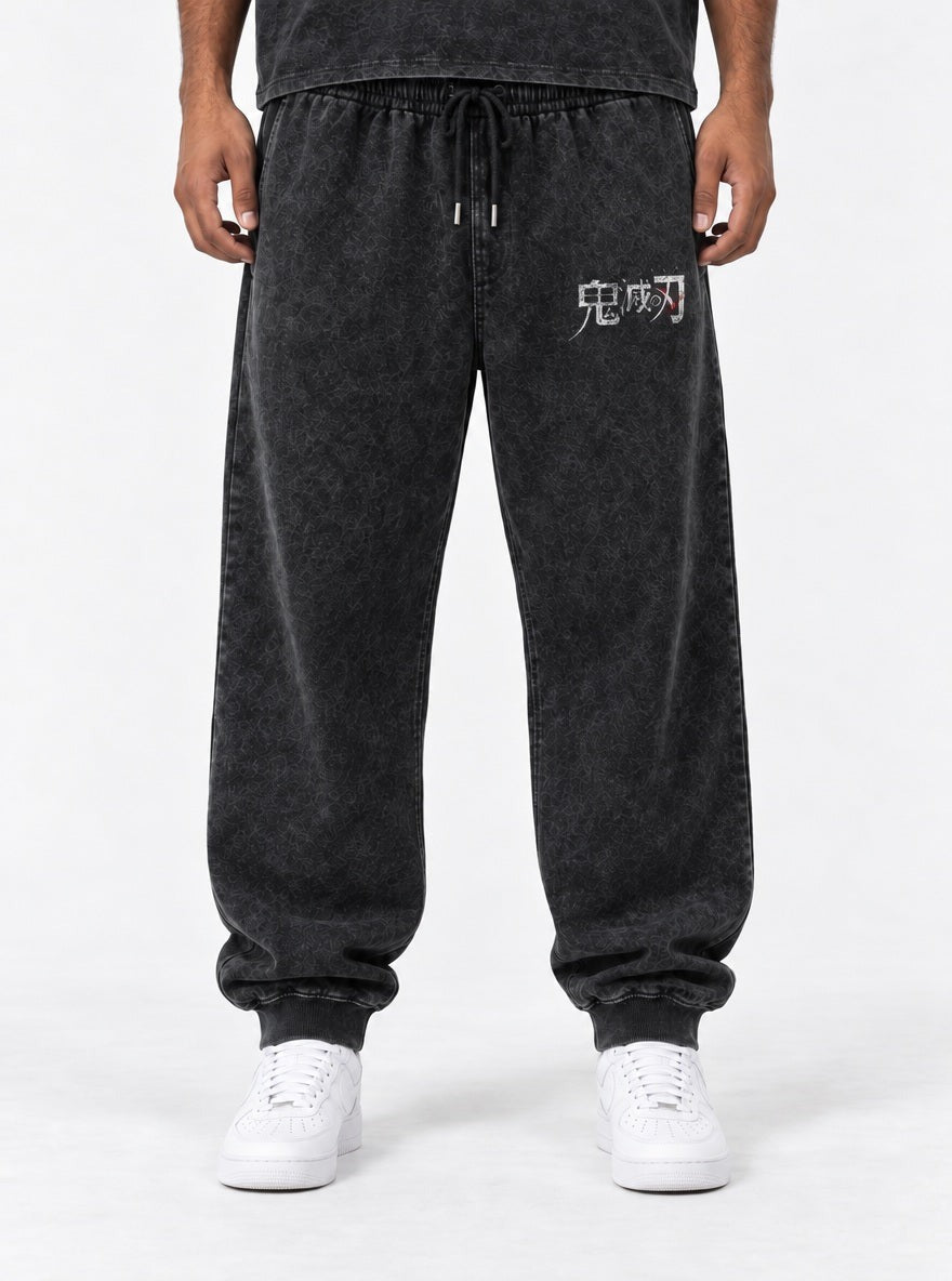 Slayer Logo Joggers – Slayer Logo Joggers – model shot | Demon Slayer