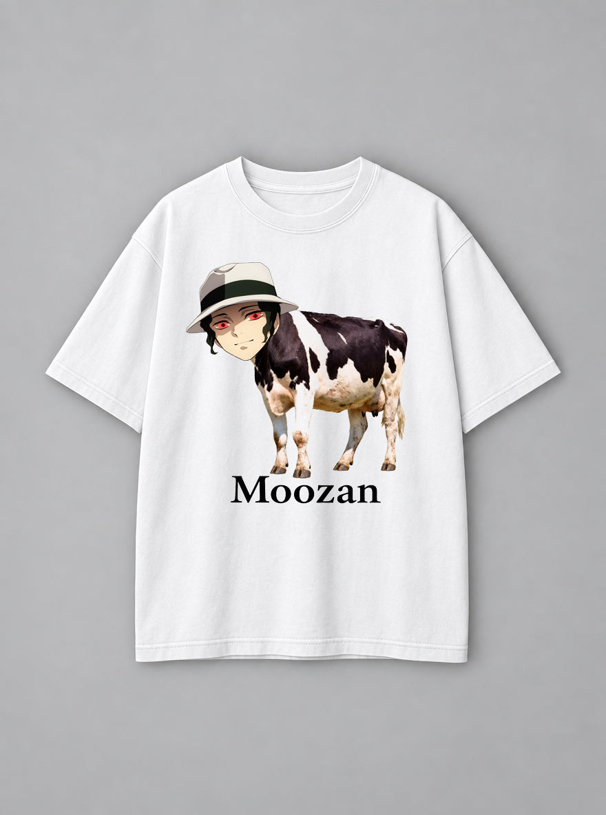 Moozan – White Tee – mockup | Demon Slayer