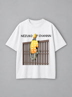 Nezuko Channn – White Tee – mockup | Demon Slayer