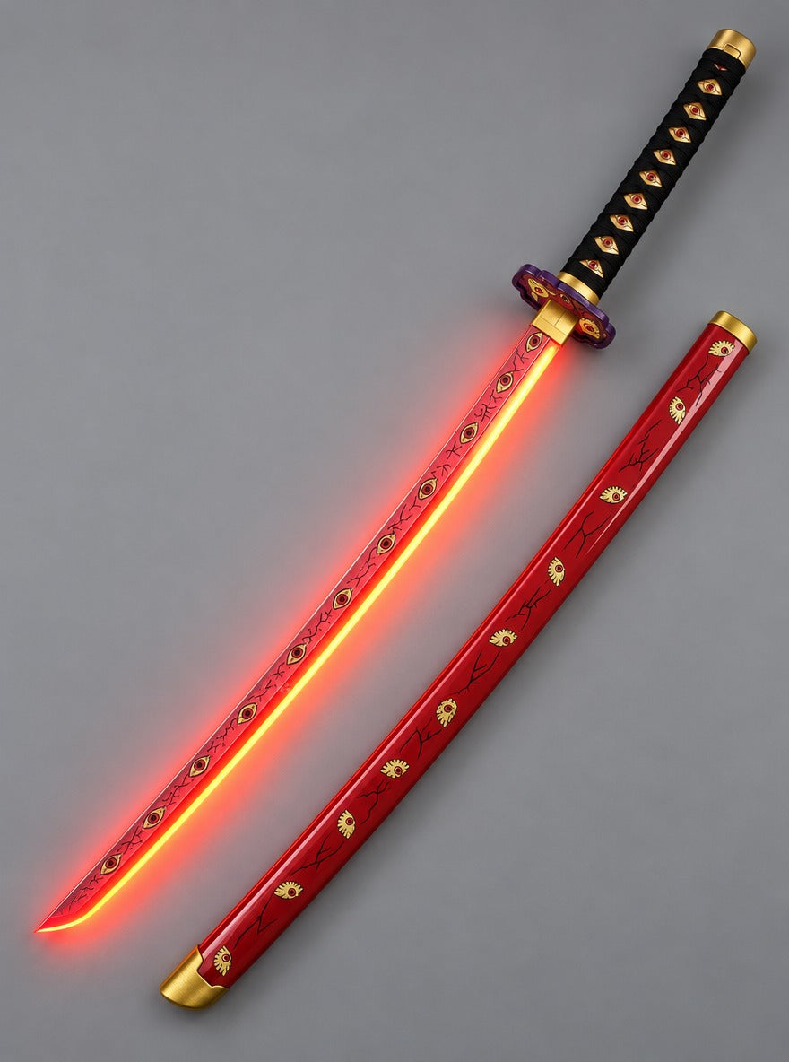 Nichirin LED Light-Up Katana – Kokushibo – with scabbard | Demon Slayer