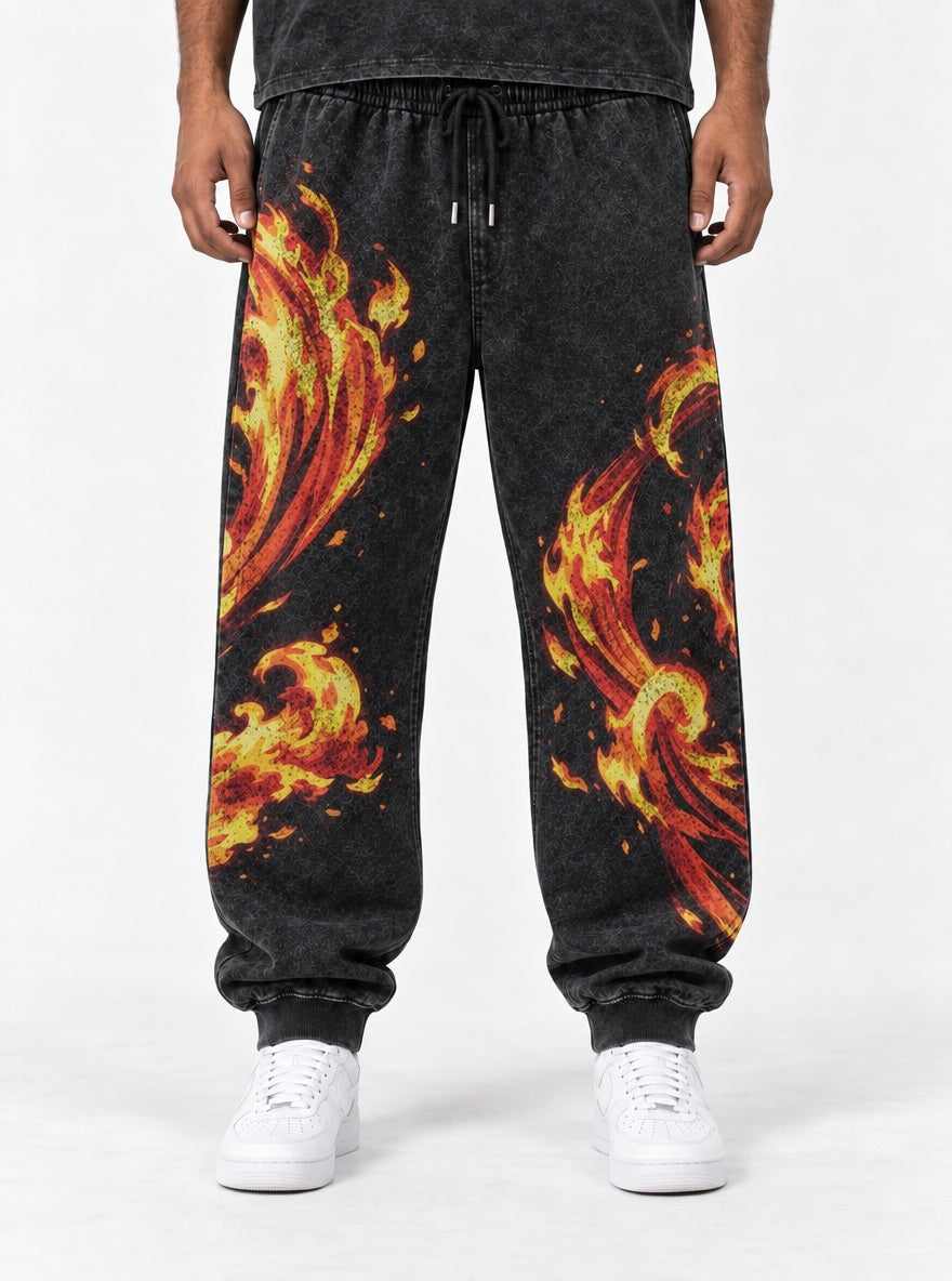 Flame Breathing Joggers – Flame Breathing Joggers – model shot | Demon Slayer