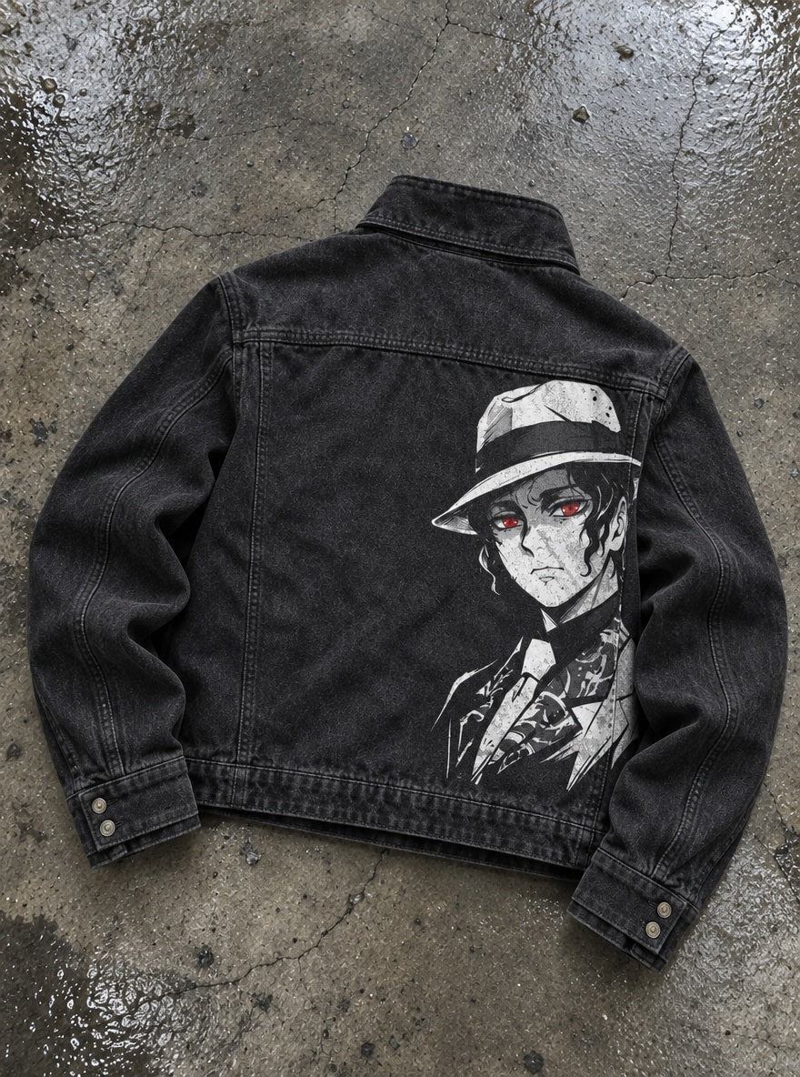 Rogue Jacket – Muzan Hat – flat-lay | Demon Slayer