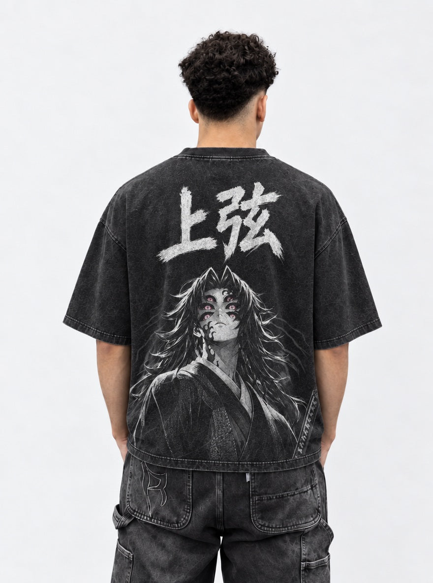 Upper Rank One – Black T-Shirt – model shot | Demon Slayer