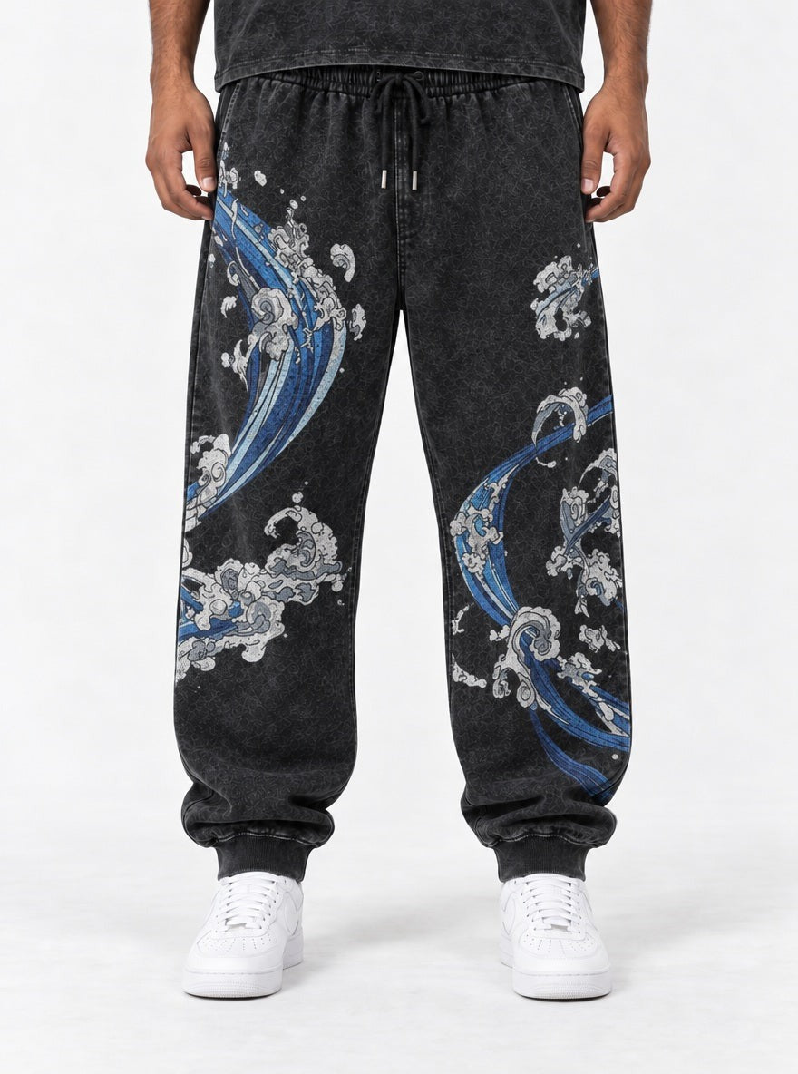 Water Breathing Joggers – Water Breathing Joggers – model shot | Demon Slayer