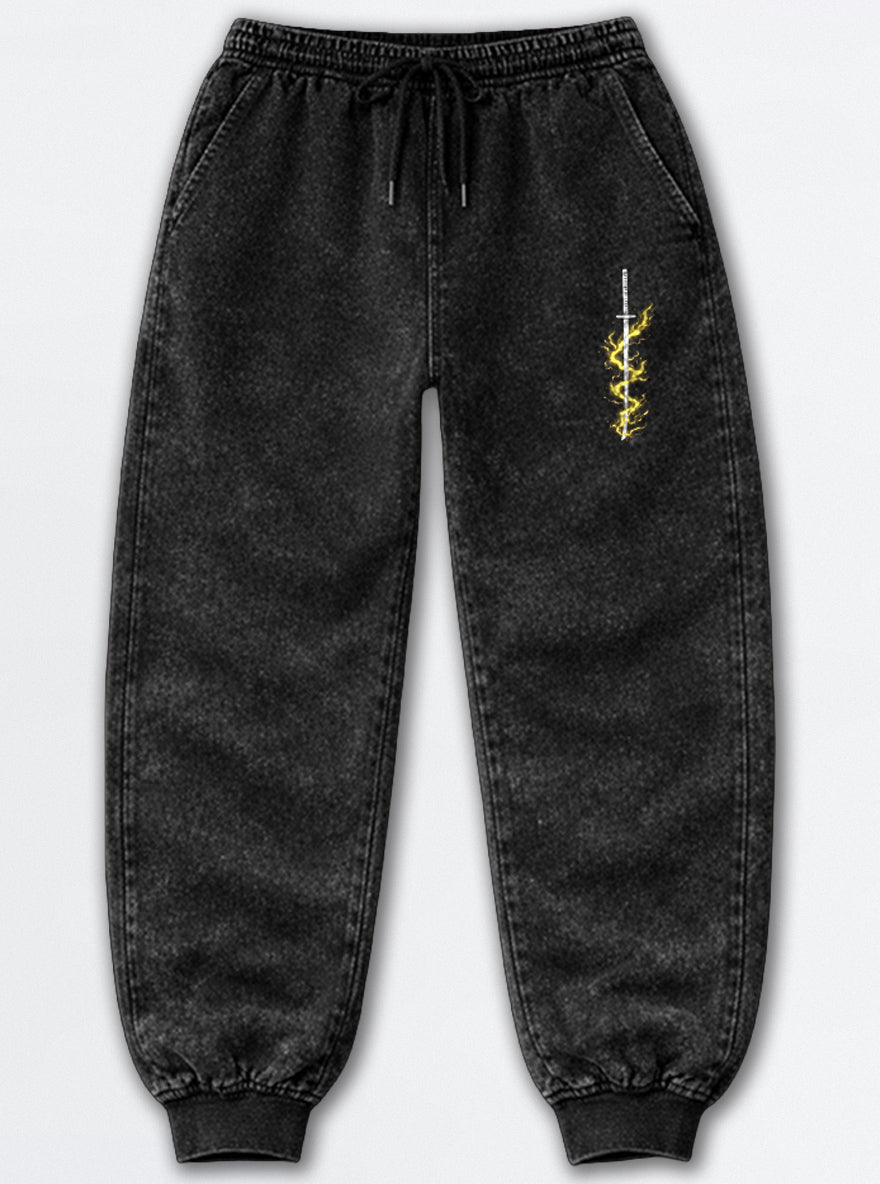 Zenitsu Logo Joggers – Zenitsu Logo Joggers – mockup | Demon Slayer