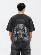 Gyomei Prayer – Black T-Shirt – model shot | Demon Slayer