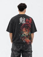 Tanjiro Blaze – Black T-Shirt – model shot | Demon Slayer