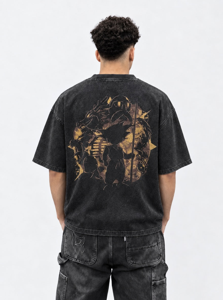 Kid Goku Shadow – T-Shirt – model shot | Dragon Ball