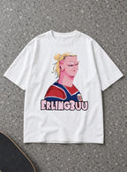 Erling Buu – White Tee – flat-lay | Meme Tees