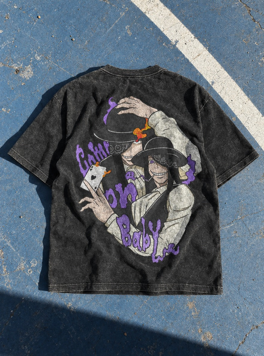 Ace Smoke – T-Shirt – flat-lay | Fire Force