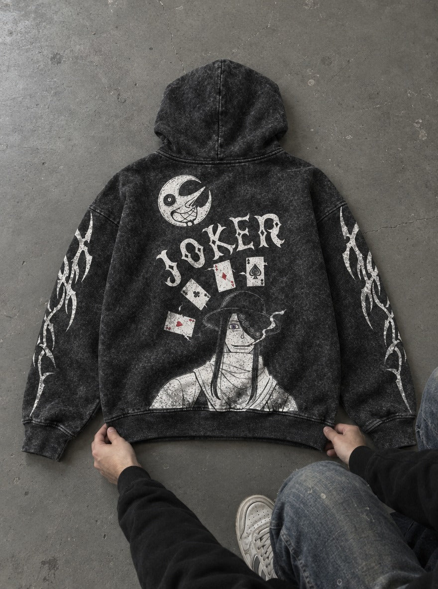 Crescent Cards – Hoodie – flat-lay | Fire Force