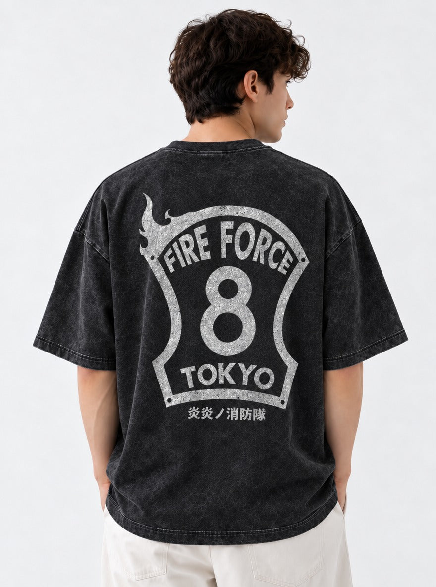 Eight Shield – T-Shirt – model shot | Fire Force