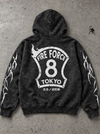 Eight Shield – Hoodie – flat-lay | Fire Force