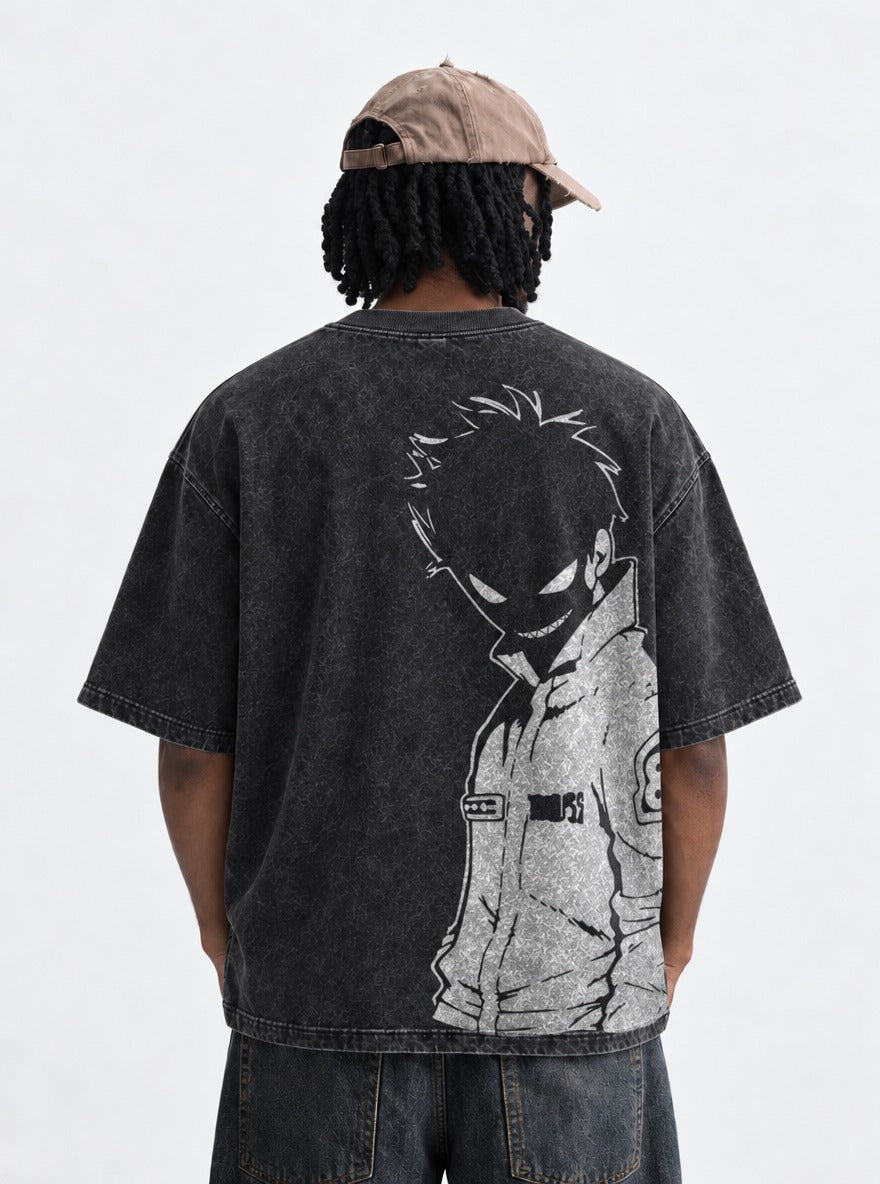 Grinning Shadow – T-Shirt – model shot | Fire Force